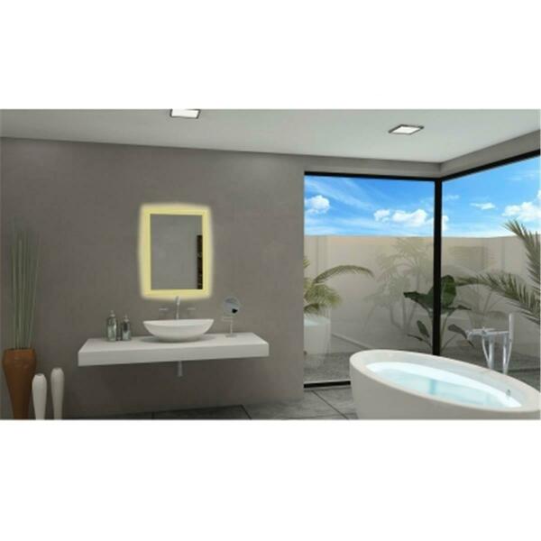 Paris Mirror 48 x 36 in. Rectangle LED BackLights Mirror with 3000K RECT48363000